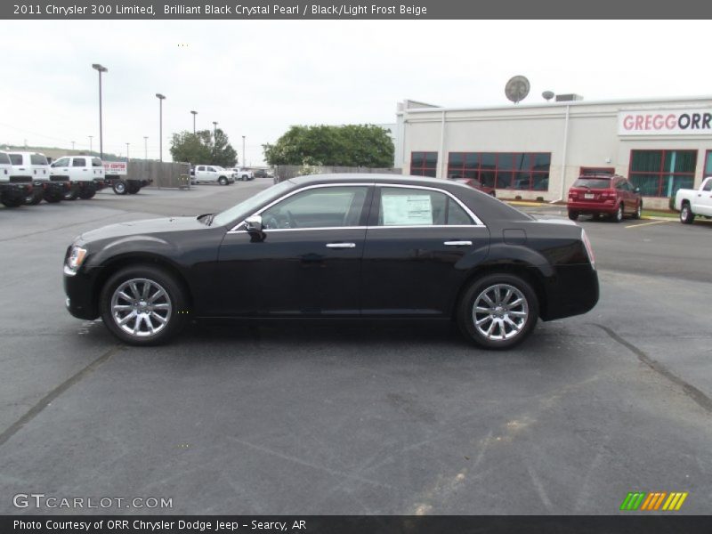 Brilliant Black Crystal Pearl / Black/Light Frost Beige 2011 Chrysler 300 Limited