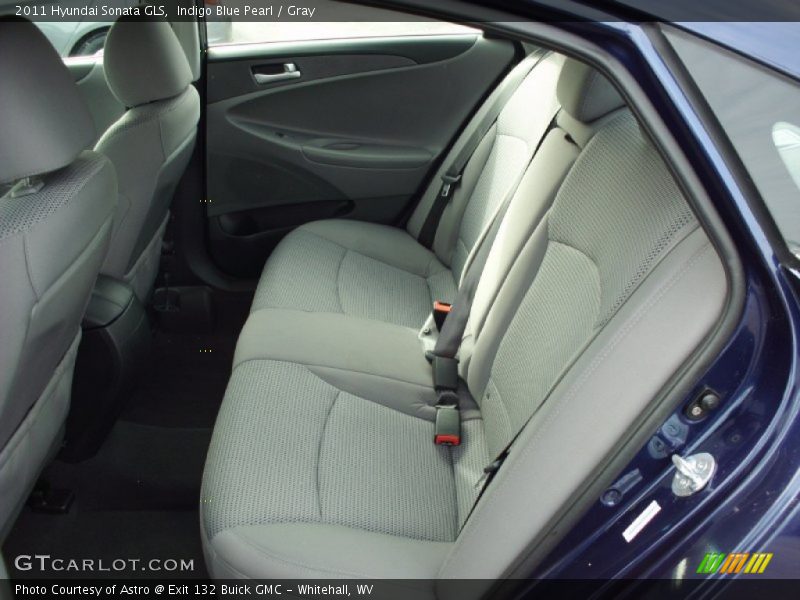 Indigo Blue Pearl / Gray 2011 Hyundai Sonata GLS