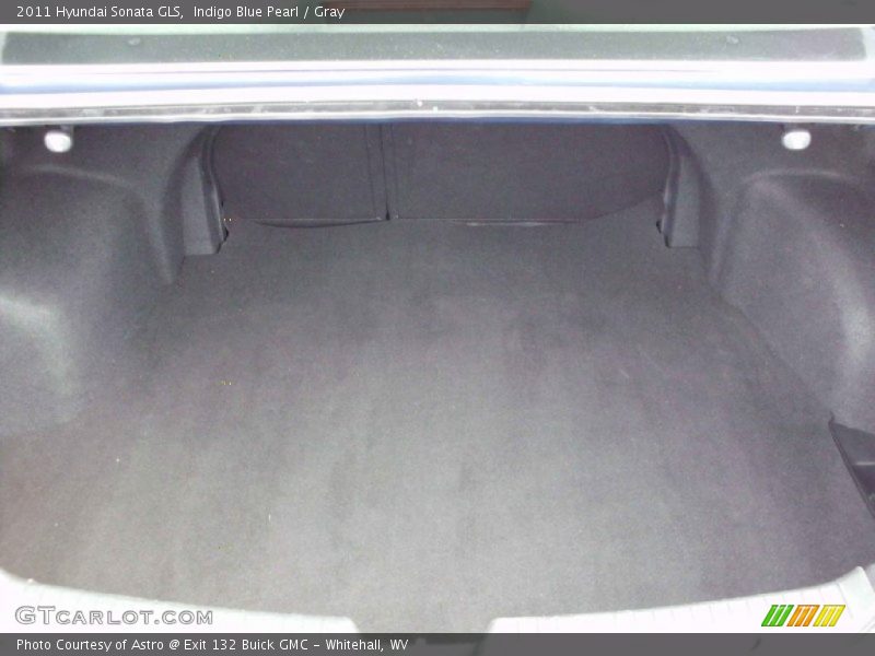 Indigo Blue Pearl / Gray 2011 Hyundai Sonata GLS
