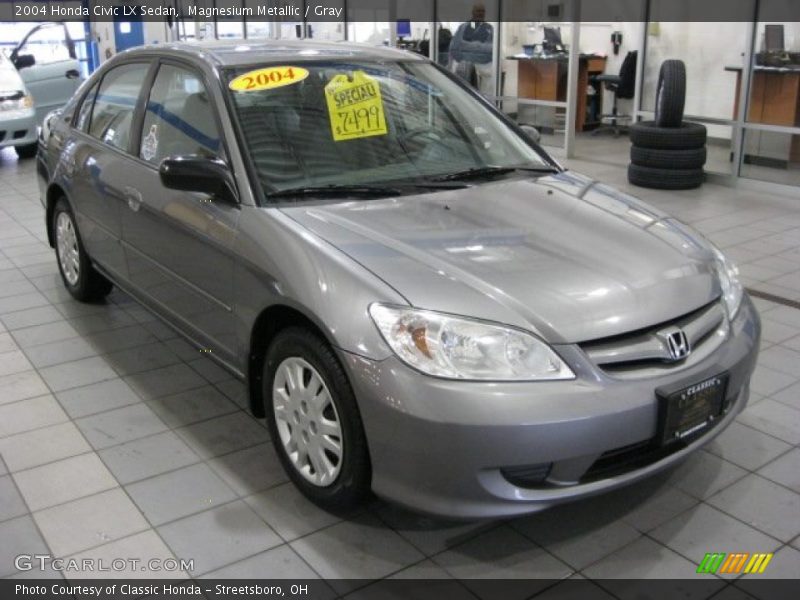 Magnesium Metallic / Gray 2004 Honda Civic LX Sedan
