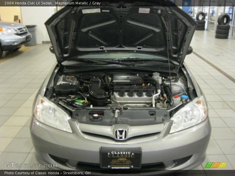 Magnesium Metallic / Gray 2004 Honda Civic LX Sedan