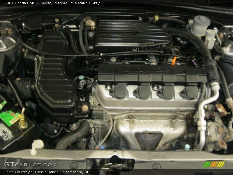 Magnesium Metallic / Gray 2004 Honda Civic LX Sedan