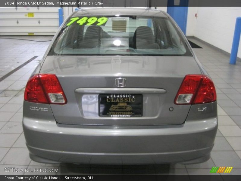 Magnesium Metallic / Gray 2004 Honda Civic LX Sedan