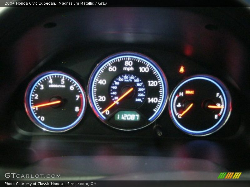 Magnesium Metallic / Gray 2004 Honda Civic LX Sedan