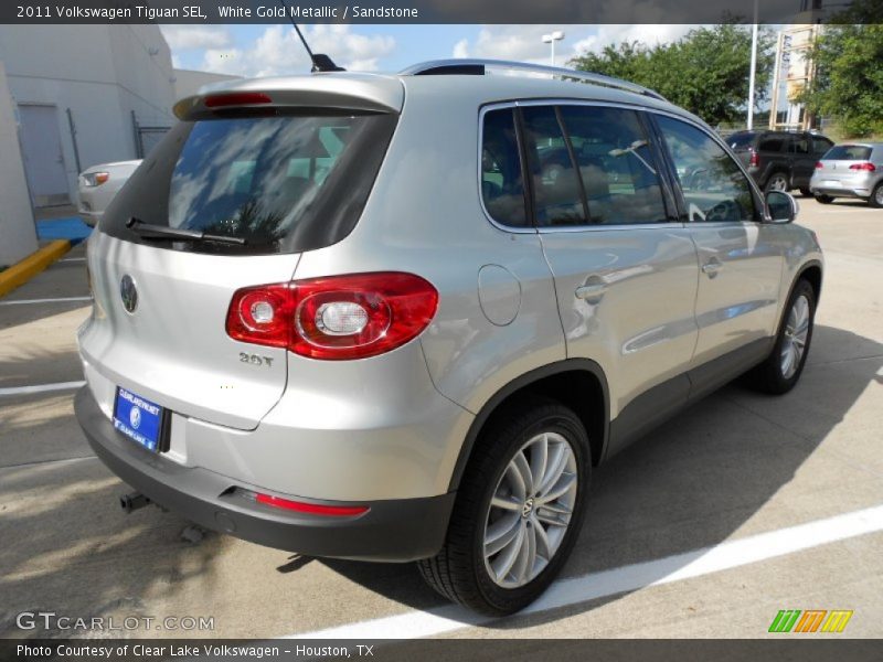 White Gold Metallic / Sandstone 2011 Volkswagen Tiguan SEL