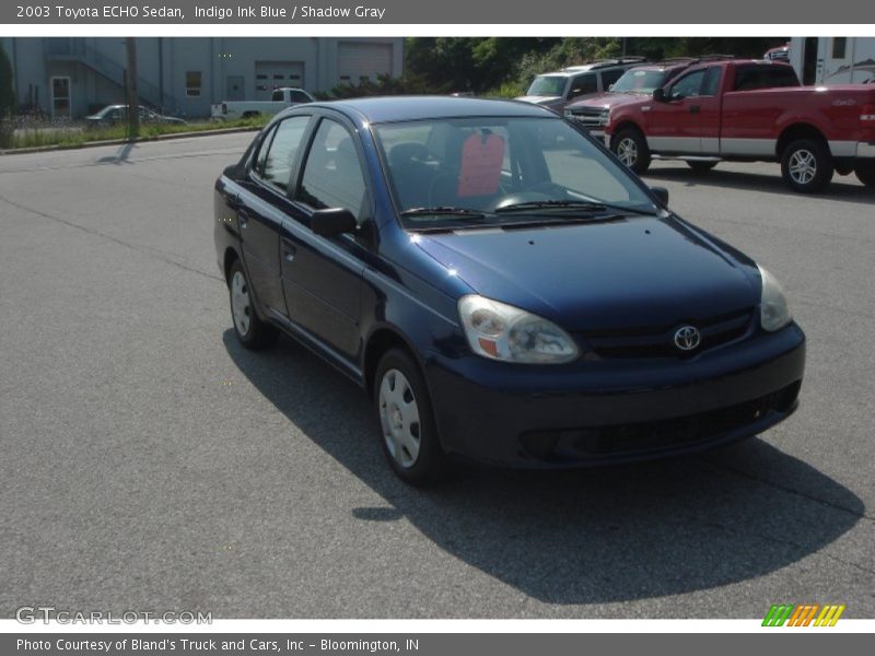 Indigo Ink Blue / Shadow Gray 2003 Toyota ECHO Sedan