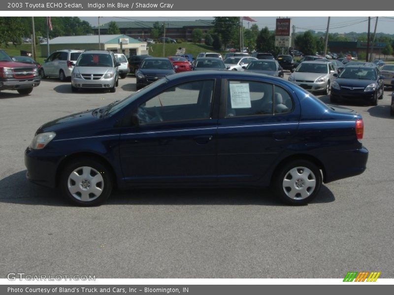 Indigo Ink Blue / Shadow Gray 2003 Toyota ECHO Sedan