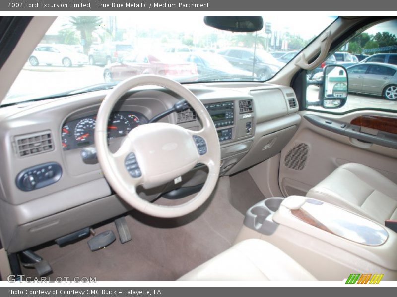 True Blue Metallic / Medium Parchment 2002 Ford Excursion Limited
