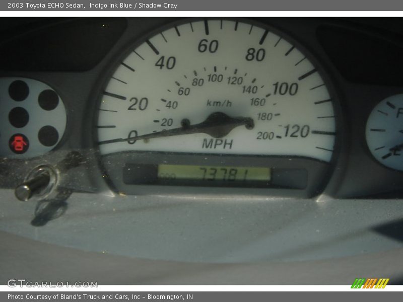 Indigo Ink Blue / Shadow Gray 2003 Toyota ECHO Sedan