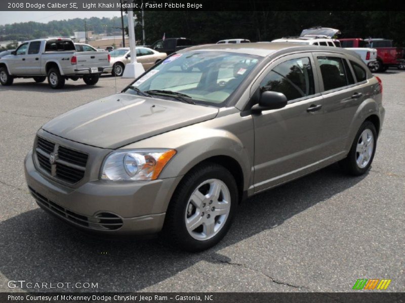 Light Khaki Metallic / Pastel Pebble Beige 2008 Dodge Caliber SE