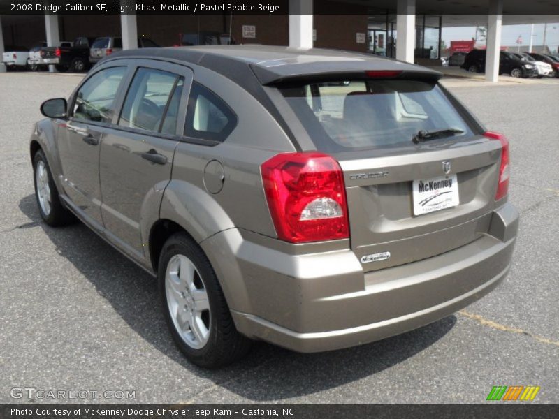 Light Khaki Metallic / Pastel Pebble Beige 2008 Dodge Caliber SE