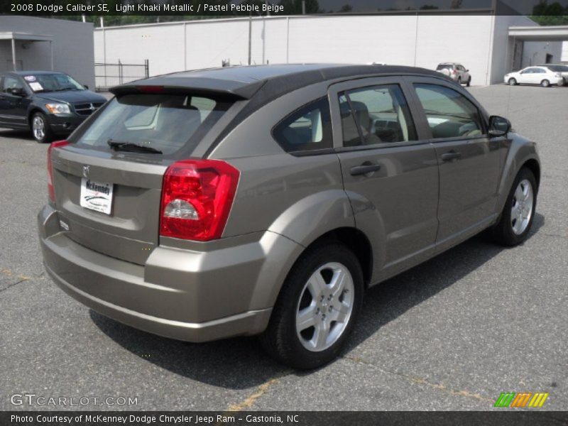 Light Khaki Metallic / Pastel Pebble Beige 2008 Dodge Caliber SE