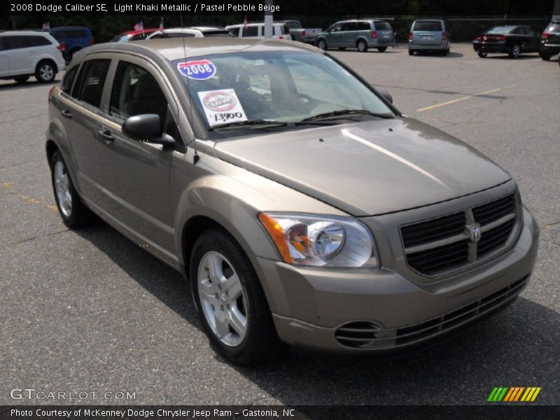 Light Khaki Metallic / Pastel Pebble Beige 2008 Dodge Caliber SE