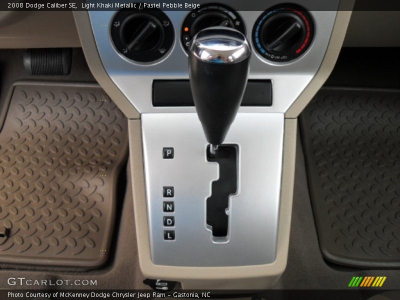 Light Khaki Metallic / Pastel Pebble Beige 2008 Dodge Caliber SE