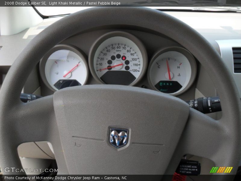 Light Khaki Metallic / Pastel Pebble Beige 2008 Dodge Caliber SE