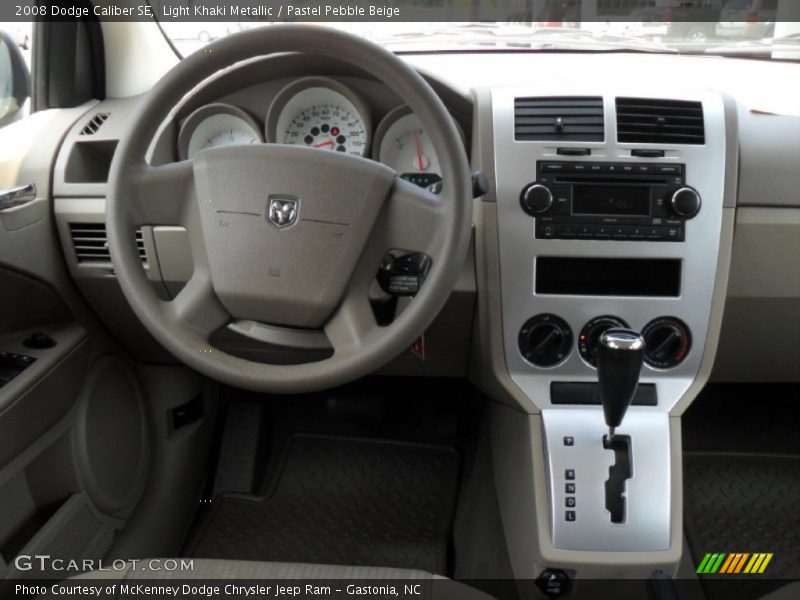 Light Khaki Metallic / Pastel Pebble Beige 2008 Dodge Caliber SE
