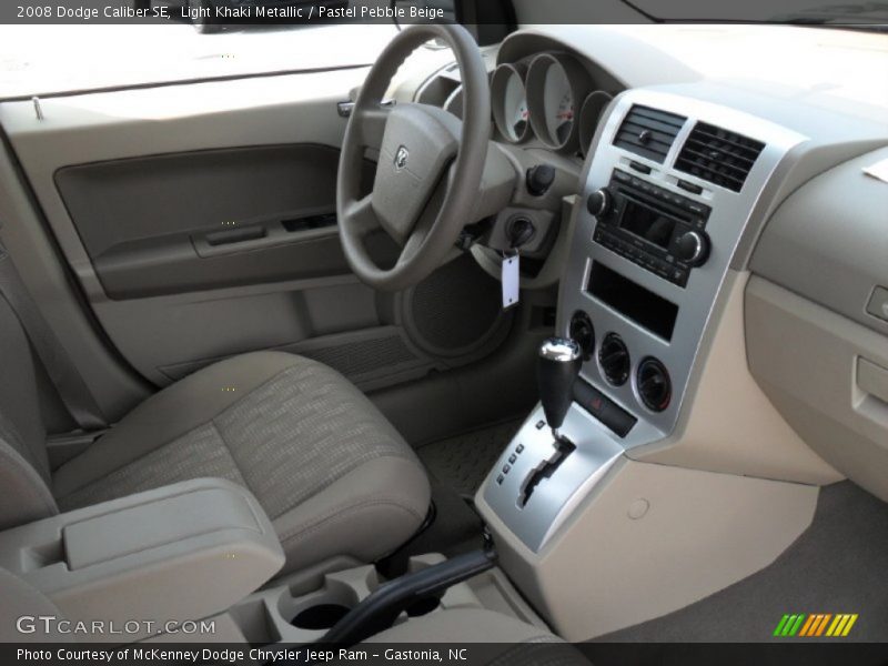 Light Khaki Metallic / Pastel Pebble Beige 2008 Dodge Caliber SE