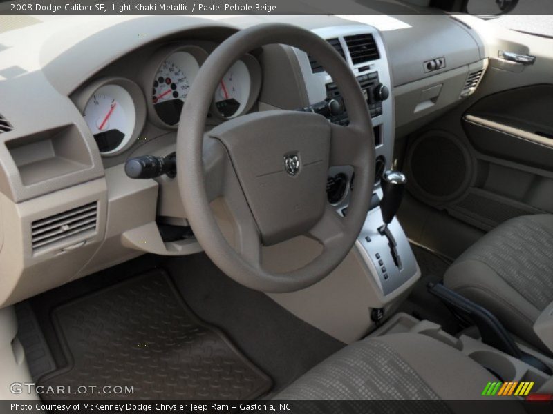 Light Khaki Metallic / Pastel Pebble Beige 2008 Dodge Caliber SE
