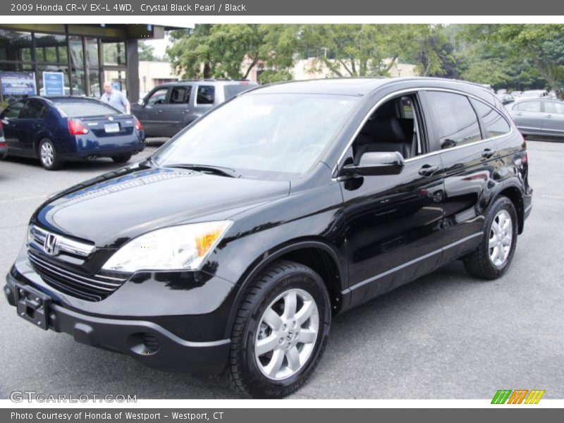 Crystal Black Pearl / Black 2009 Honda CR-V EX-L 4WD