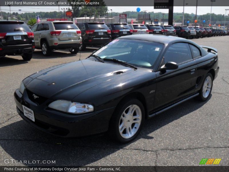 Black / Medium Graphite 1998 Ford Mustang GT Coupe