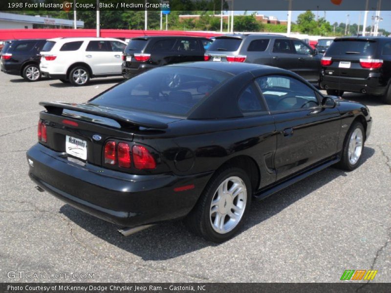 Black / Medium Graphite 1998 Ford Mustang GT Coupe