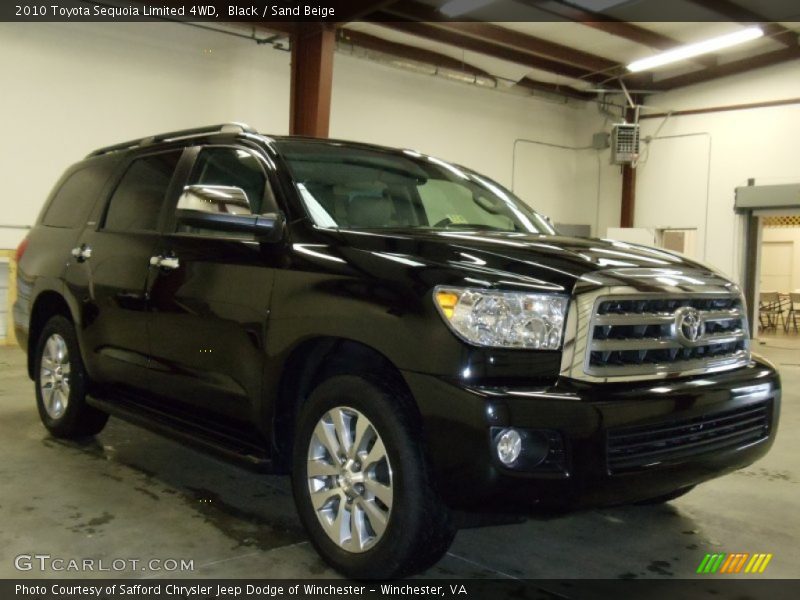 Black / Sand Beige 2010 Toyota Sequoia Limited 4WD