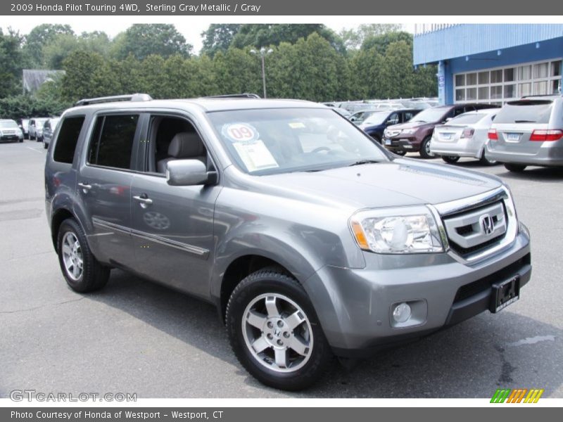 Sterling Gray Metallic / Gray 2009 Honda Pilot Touring 4WD