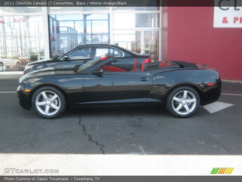 Black / Inferno Orange/Black 2011 Chevrolet Camaro LT Convertible