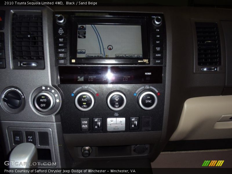Black / Sand Beige 2010 Toyota Sequoia Limited 4WD