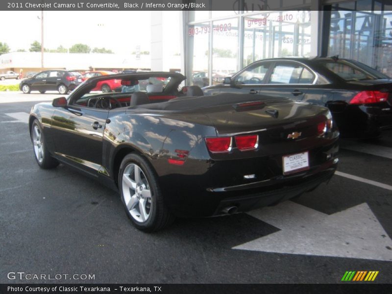 Black / Inferno Orange/Black 2011 Chevrolet Camaro LT Convertible