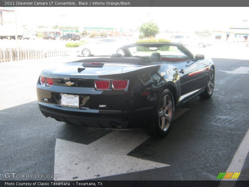Black / Inferno Orange/Black 2011 Chevrolet Camaro LT Convertible