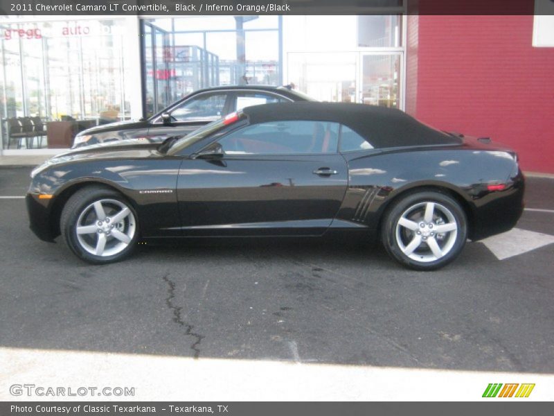Black / Inferno Orange/Black 2011 Chevrolet Camaro LT Convertible