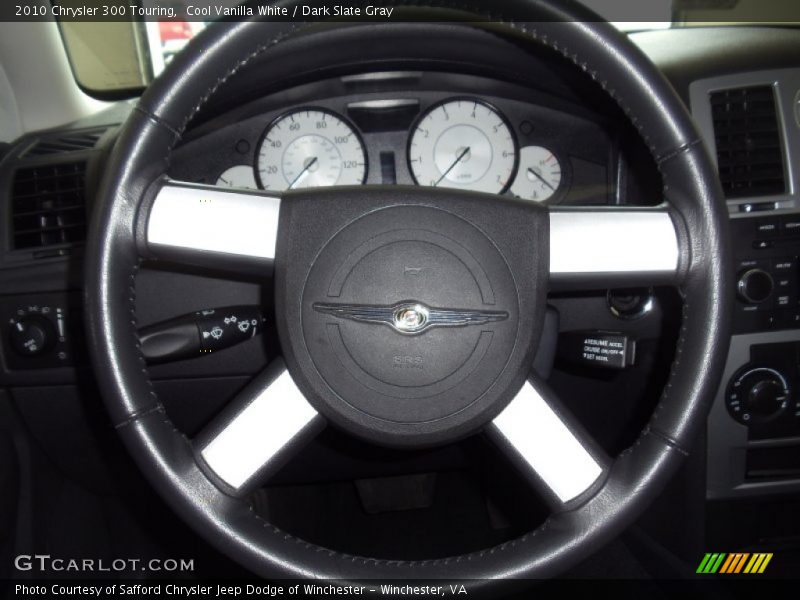 Cool Vanilla White / Dark Slate Gray 2010 Chrysler 300 Touring
