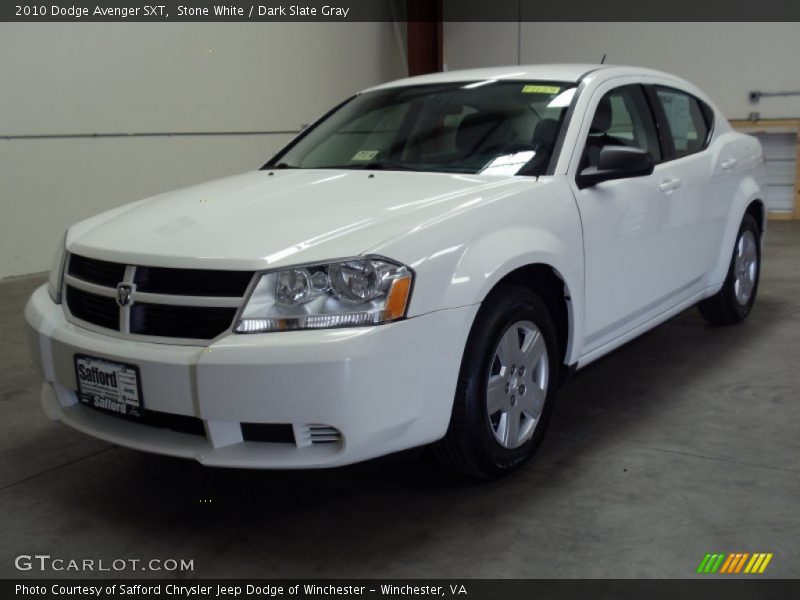 Stone White / Dark Slate Gray 2010 Dodge Avenger SXT