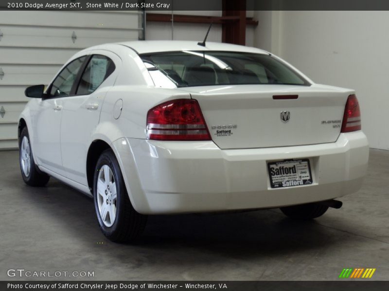 Stone White / Dark Slate Gray 2010 Dodge Avenger SXT