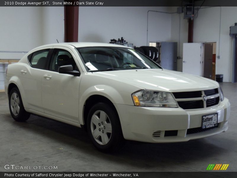Stone White / Dark Slate Gray 2010 Dodge Avenger SXT