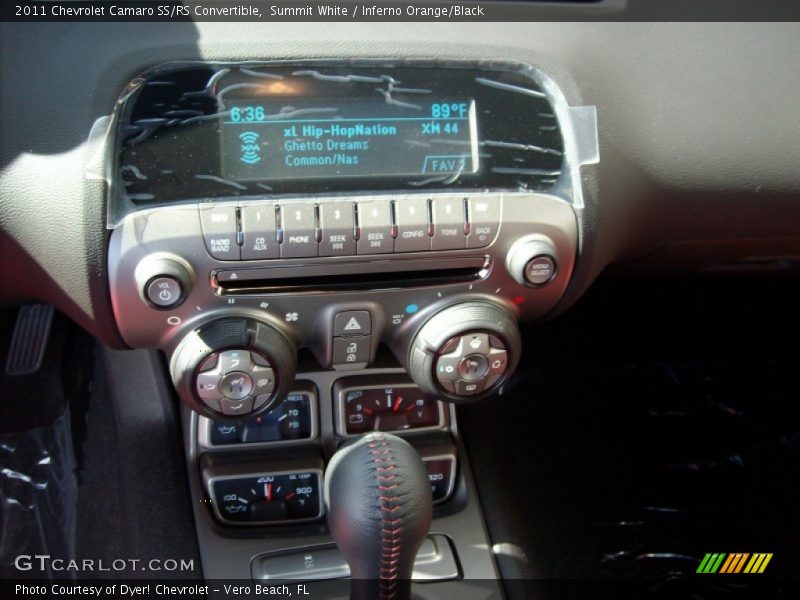 Summit White / Inferno Orange/Black 2011 Chevrolet Camaro SS/RS Convertible