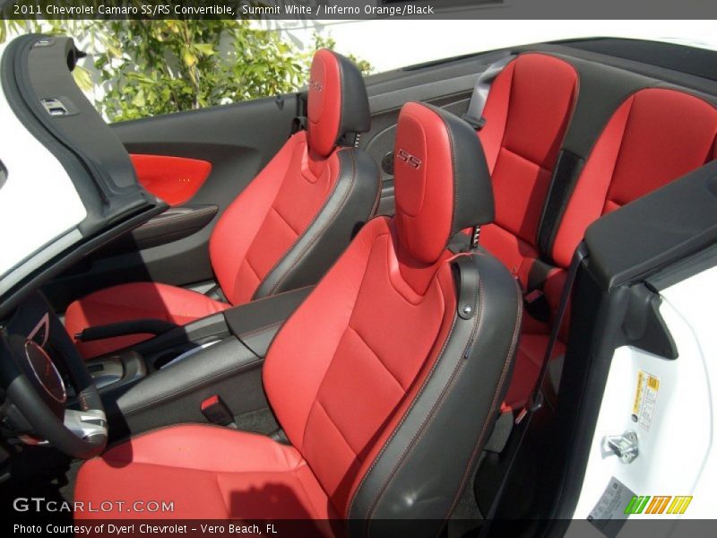  2011 Camaro SS/RS Convertible Inferno Orange/Black Interior