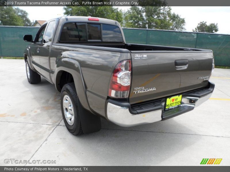 Pyrite Brown Mica / Graphite Gray 2009 Toyota Tacoma PreRunner Access Cab