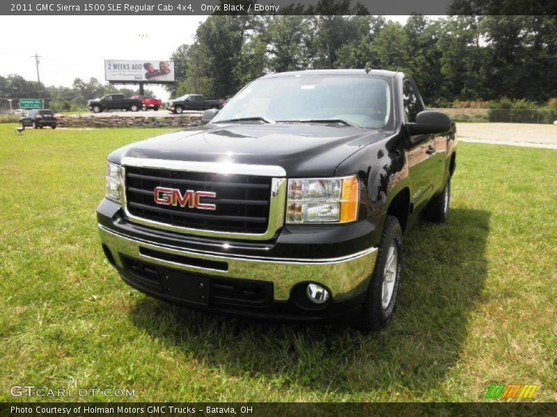 Onyx Black / Ebony 2011 GMC Sierra 1500 SLE Regular Cab 4x4