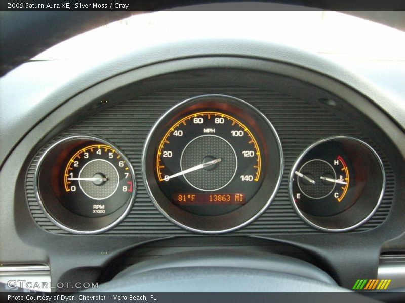 Silver Moss / Gray 2009 Saturn Aura XE