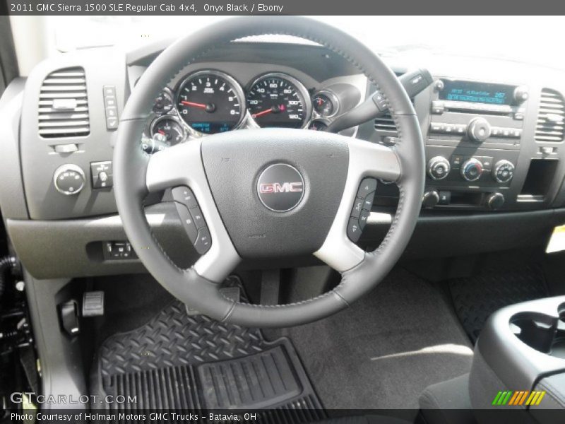 Onyx Black / Ebony 2011 GMC Sierra 1500 SLE Regular Cab 4x4