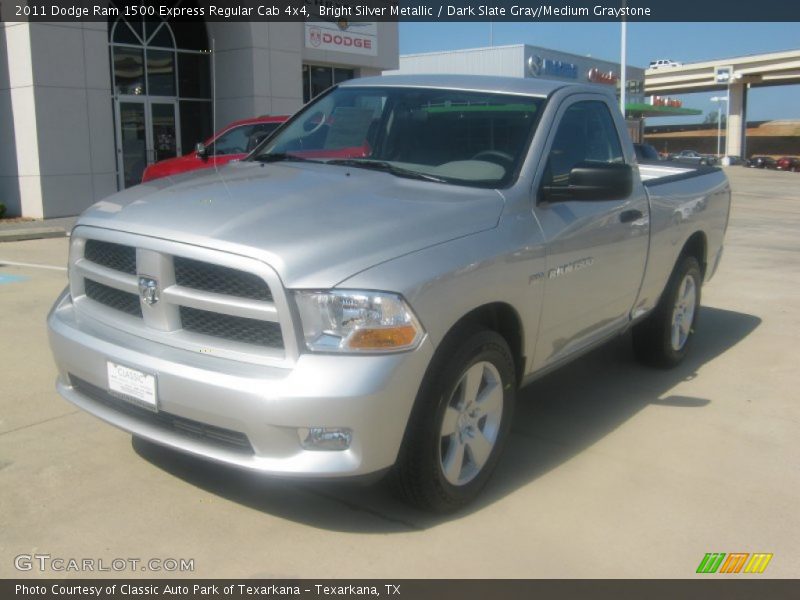 Bright Silver Metallic / Dark Slate Gray/Medium Graystone 2011 Dodge Ram 1500 Express Regular Cab 4x4