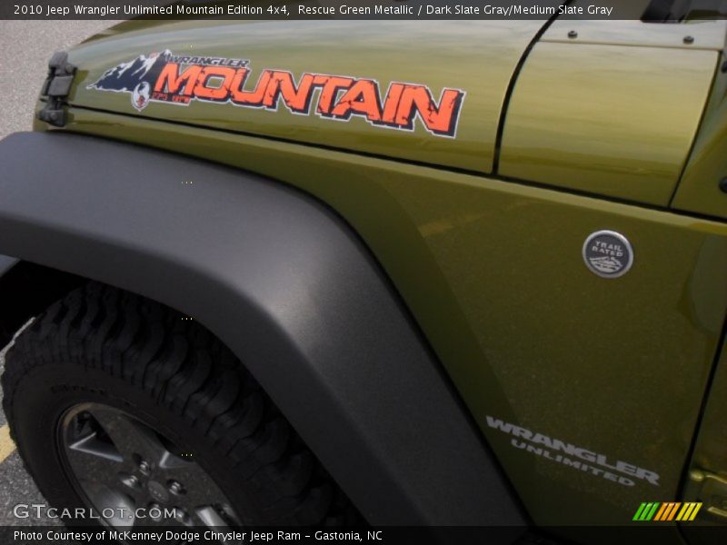 Rescue Green Metallic / Dark Slate Gray/Medium Slate Gray 2010 Jeep Wrangler Unlimited Mountain Edition 4x4