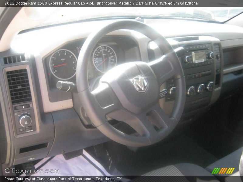 Bright Silver Metallic / Dark Slate Gray/Medium Graystone 2011 Dodge Ram 1500 Express Regular Cab 4x4