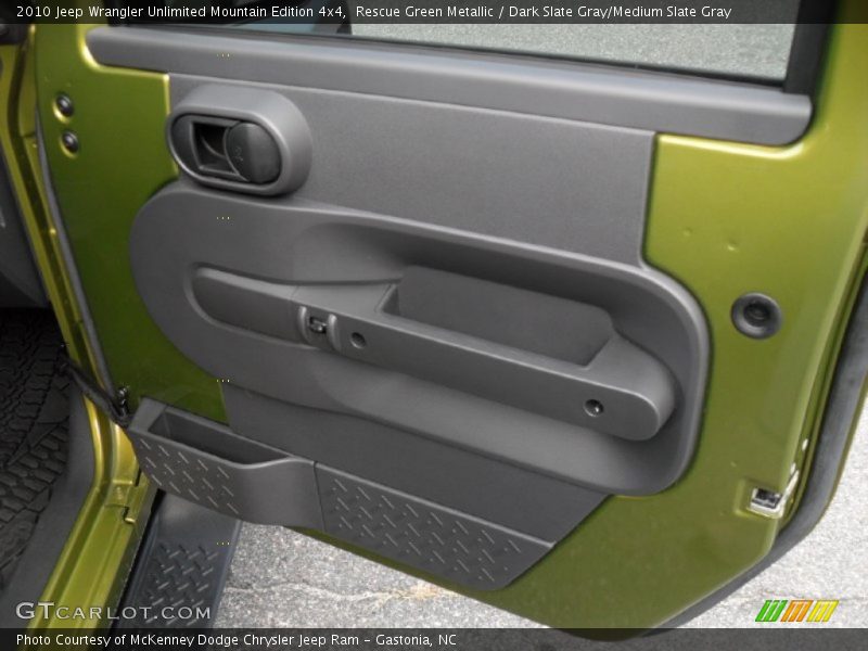 Rescue Green Metallic / Dark Slate Gray/Medium Slate Gray 2010 Jeep Wrangler Unlimited Mountain Edition 4x4