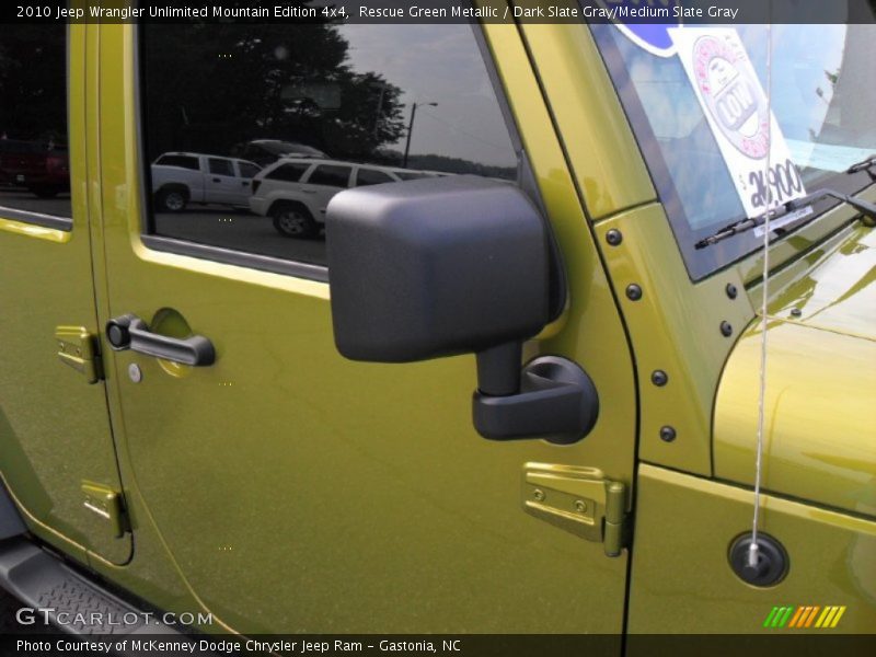 Rescue Green Metallic / Dark Slate Gray/Medium Slate Gray 2010 Jeep Wrangler Unlimited Mountain Edition 4x4