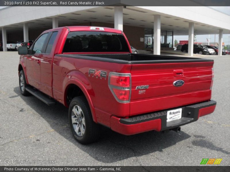Red Candy Metallic / Black 2010 Ford F150 FX2 SuperCab