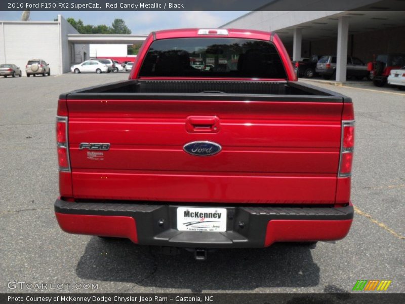 Red Candy Metallic / Black 2010 Ford F150 FX2 SuperCab