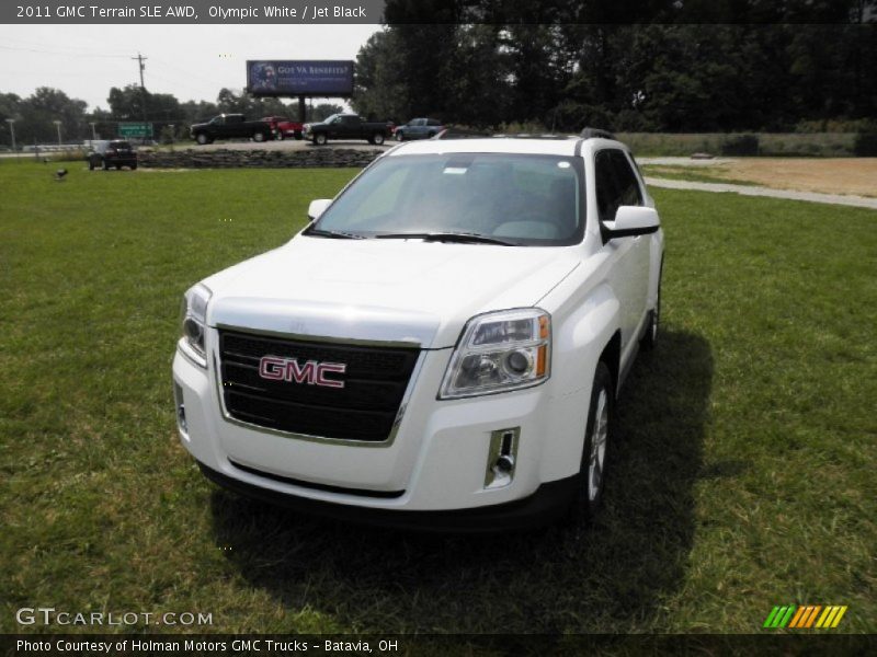 Olympic White / Jet Black 2011 GMC Terrain SLE AWD